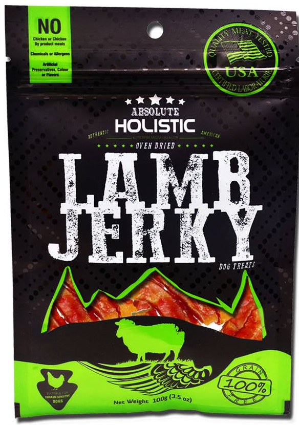 Absolute Holistic Grain-Free Lamb & Sweet Potato Twist Dog Treat 100g