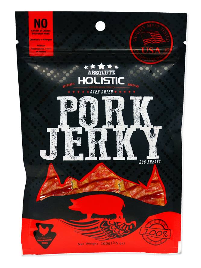 Absolute Holistic Grain-Free Pork & Sweet Potato Twist Dog Treat 100g