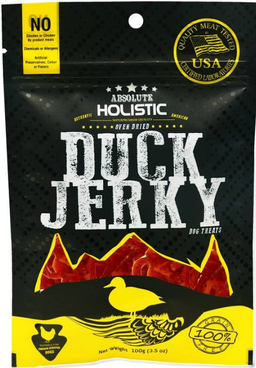Absolute Holistic Grain-Free Duck O'Ring Dog Treats 100g