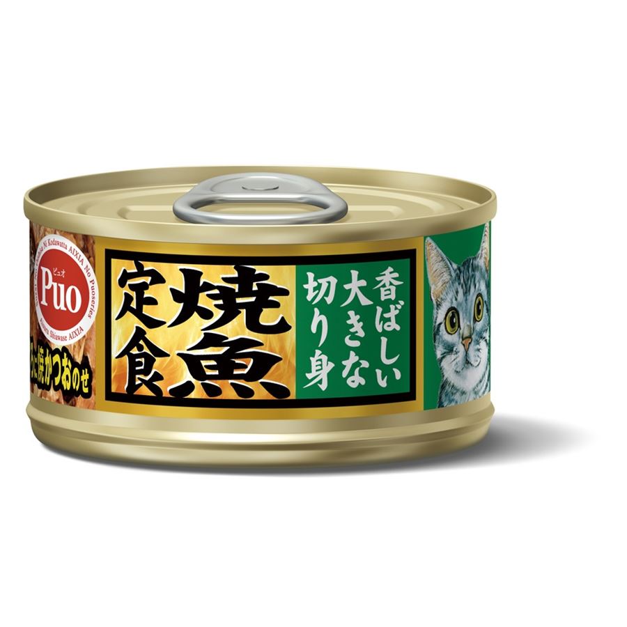 Aixia Yakizakana Tuna with Grilled Skipjack Tuna Canned Cat Food 80g