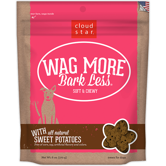 Cloud Star Wag More Bark Less Soft & Chewy Sweet Potatoes Dog Treats 170g