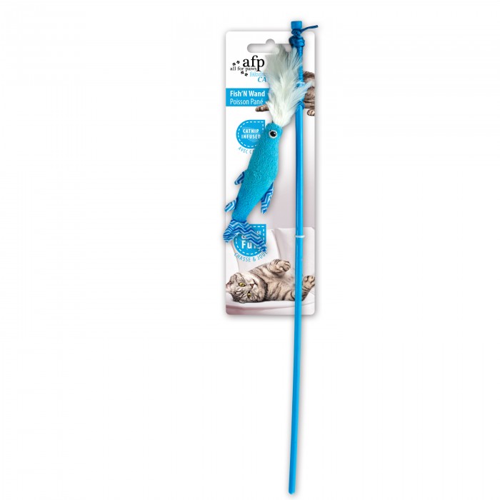 All For Paws Modern Cat Fish n Wand Cat Toy