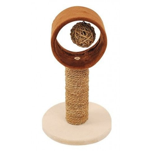 Catit Design Kitty Hangout Plush & Seagrass - 16.5x29cm