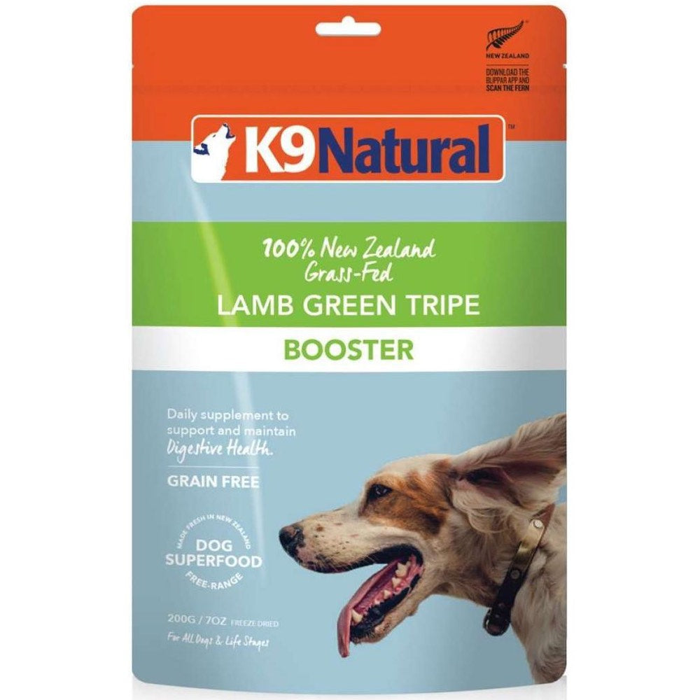 25% OFF: K9 Natural Lamb Green Tripe Booster Grain-Free Freeze-Dried Raw Dog Food