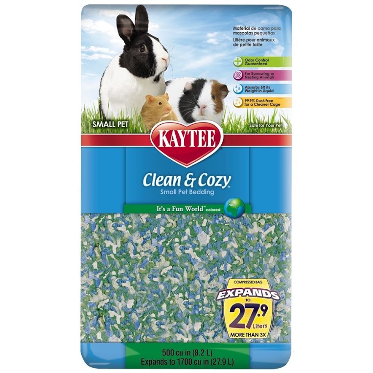 Kaytee Clean & Cozy Fun World Paper Bedding 8.2L