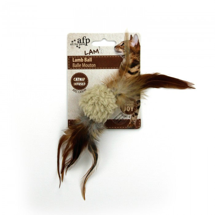 All For Paws Lamb Snow Ball Cat Toy