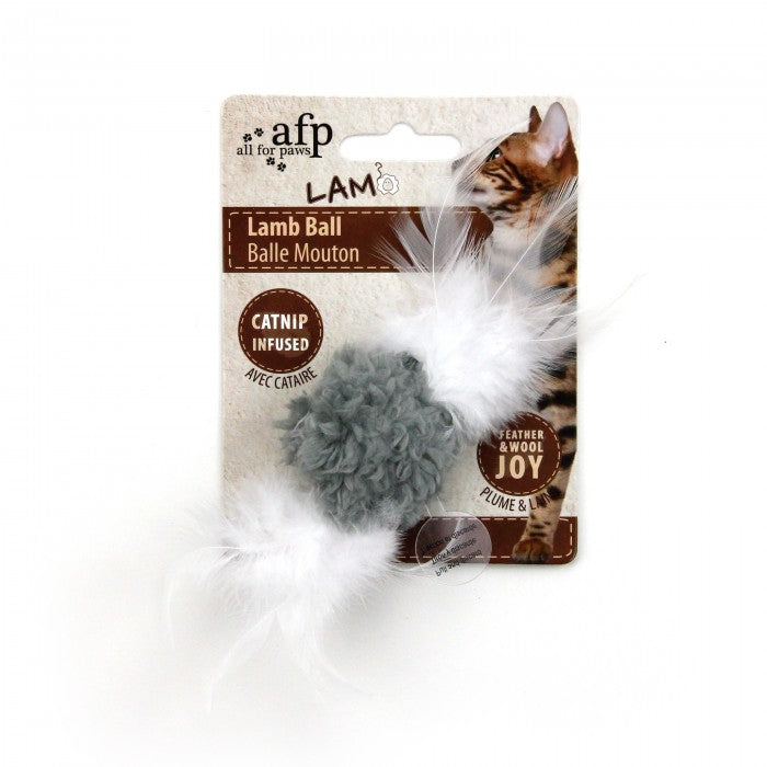 All For Paws Lamb Snow Ball Cat Toy