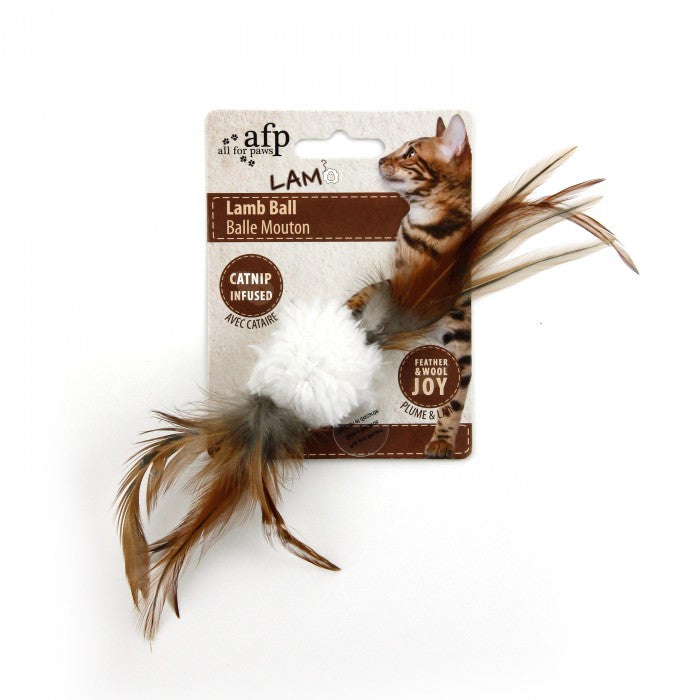 All For Paws Lamb Snow Ball Cat Toy