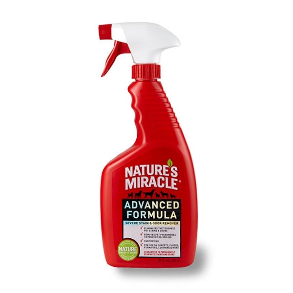 Nature's Miracle Just for Dogs Severe Stain & Odor Remover Advanced Formula Spray 24oz