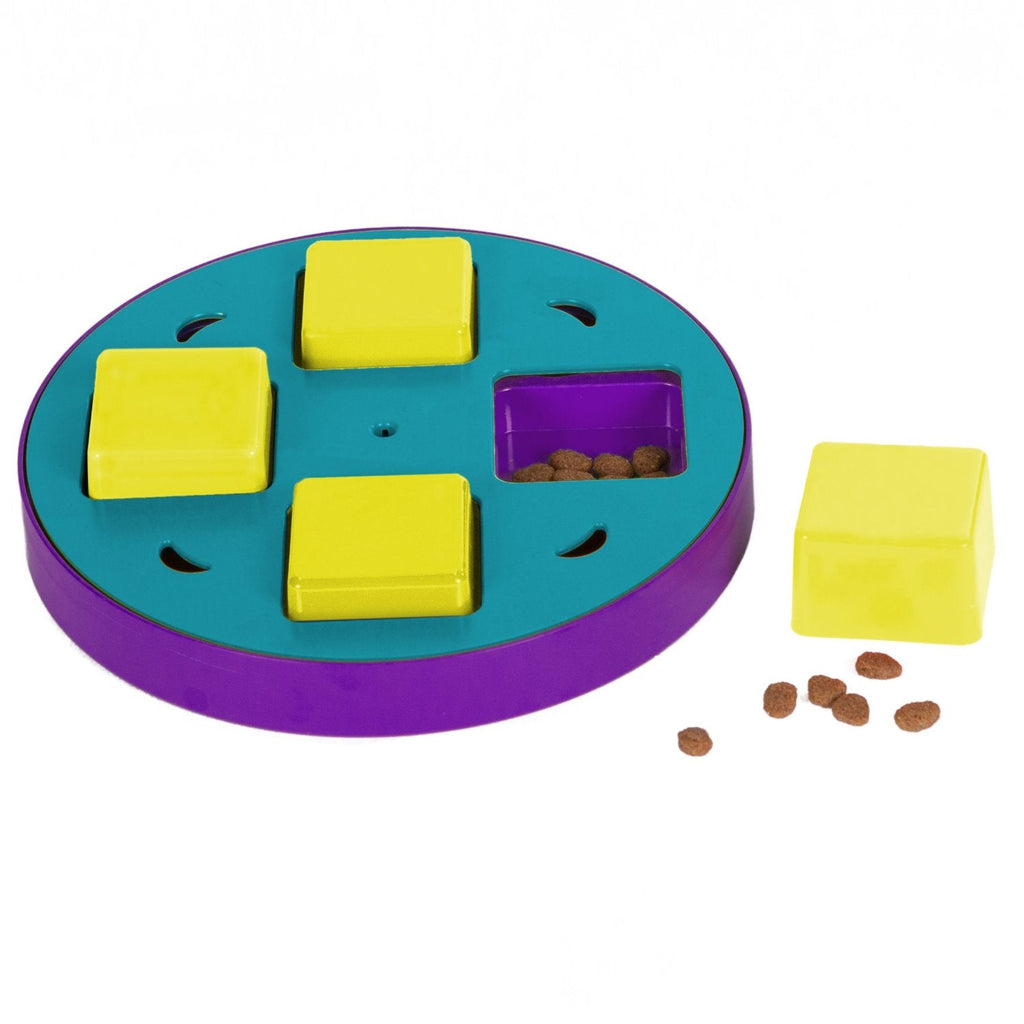 Outward Hound Doggy Blocks Treat Spinning Puzzle Dog Toy