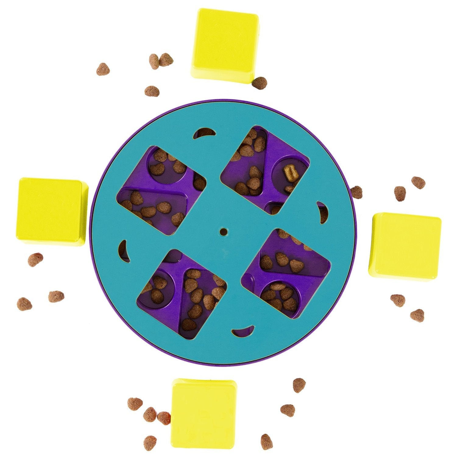 Outward Hound Doggy Blocks Treat Spinning Puzzle Dog Toy