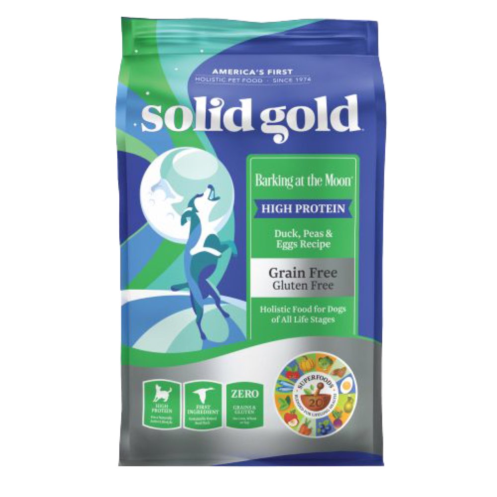 "Solid Gold Barking At The Moon Duck, Peas & Eggs Grain Free Dry Dog Food"