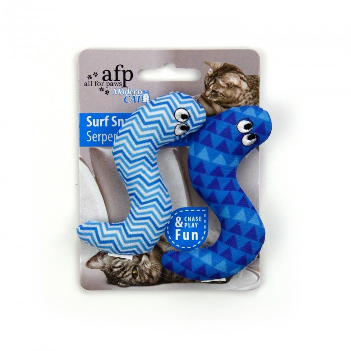 All For Paws Modern Cat Surf Snake 2pk Cat Toy
