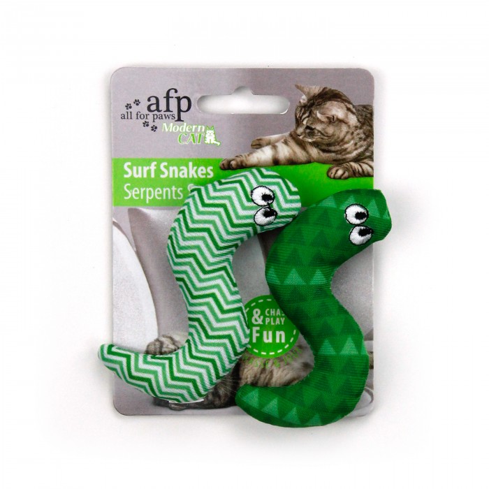 All For Paws Modern Cat Surf Snake 2pk Cat Toy
