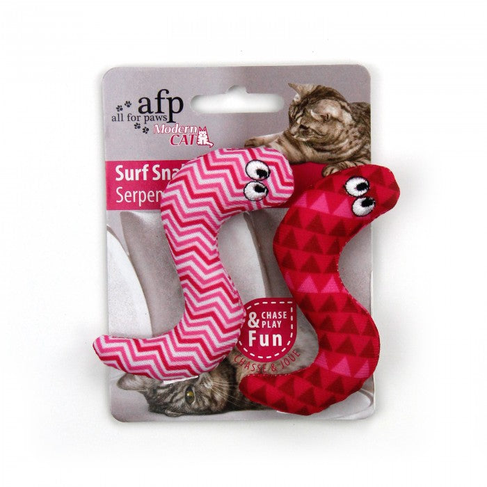 All For Paws Modern Cat Surf Snake 2pk Cat Toy