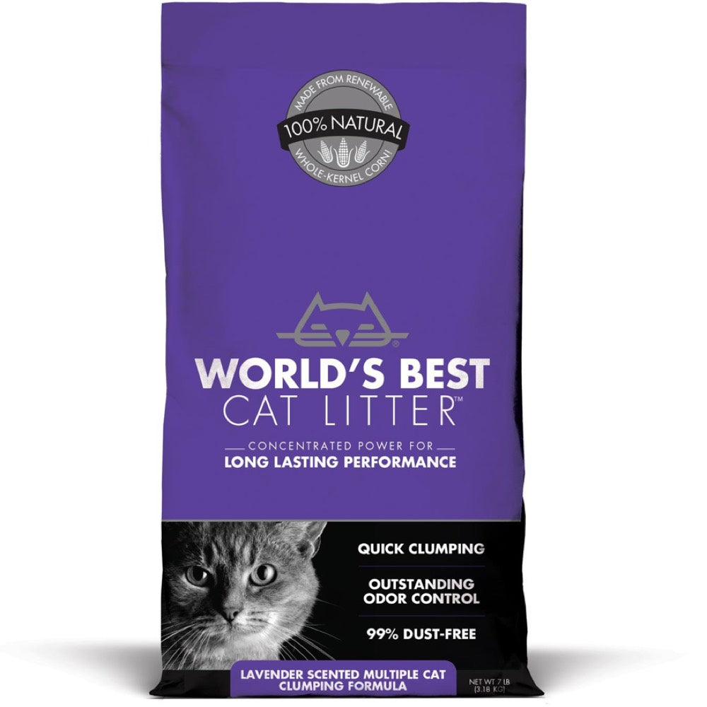 20% OFF: World's Best Cat Litter Multiple Cat Lavender Scented Clumping Corn Cat Litter
